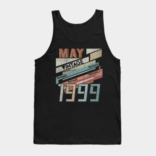 Born In MAY 1999 210th Years Old Retro Vintage Birthday Tank Top